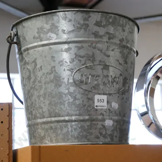 galvanised ice bucket