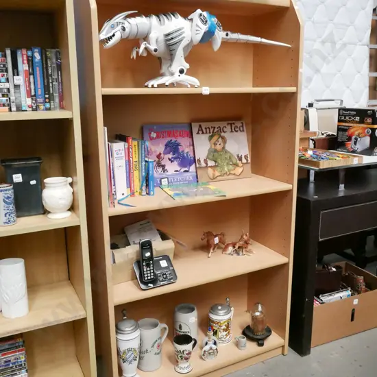 faux wood adjustable bookcase H-1520 W-800 D-300