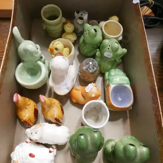 box of novelty salt and peppers