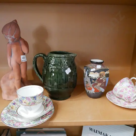 cup, saucer, trio, jug, vase, figurine
