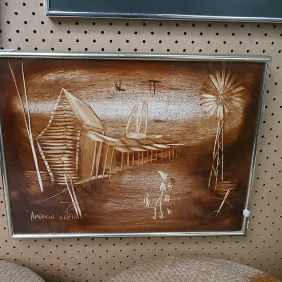 framed oil - American Graffiti