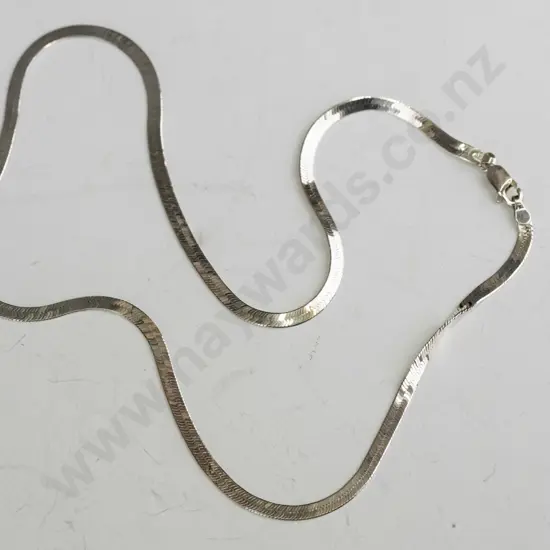silver necklace stamped 925