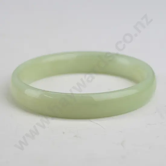 light coloured jade bangle in box