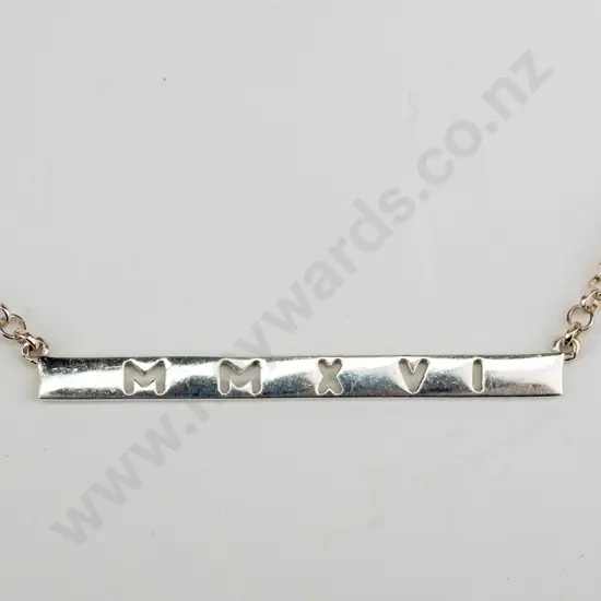 silver necklace stamped 925