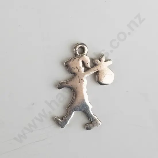 silver 'Karen Walker runaway girl' stamped stg KW