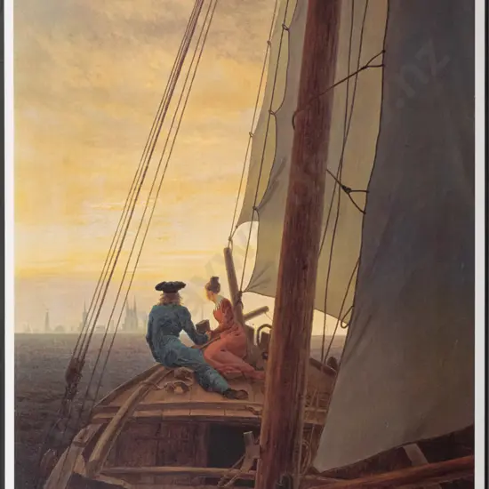 Caspar David Friedrich exhibition poster print on board H-850 W-650