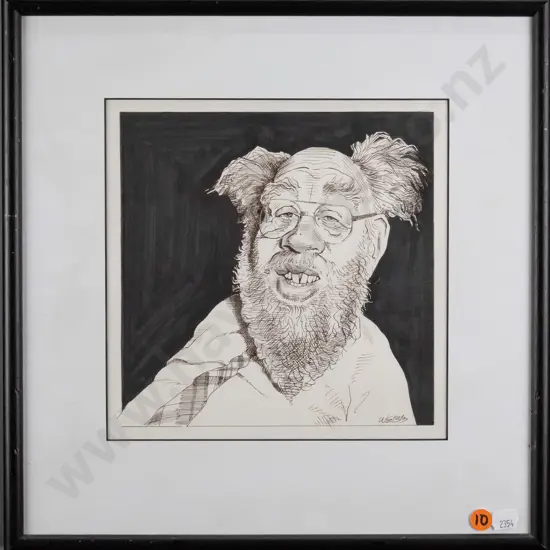 Webb - framed ink - portrait H-200 W-200