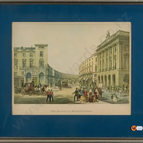 framed historic print - The Quadrant, Regent Street H-220 W-310