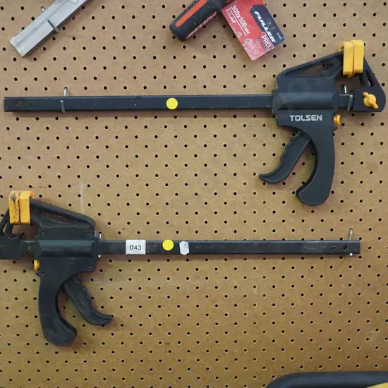 2x Tolsen quick release clamps