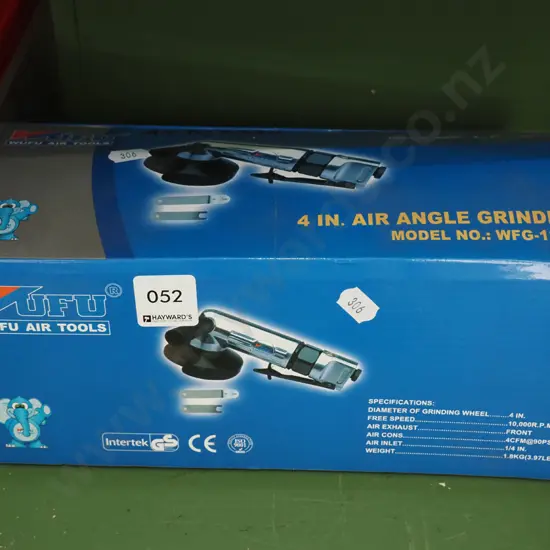as-new WUFU 4" air angle grinder