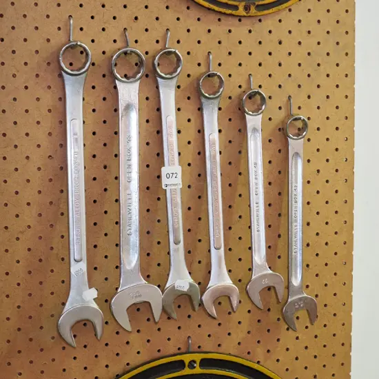 6x open end and ring spanners