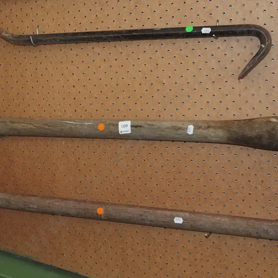 sledge hammer, large mattock