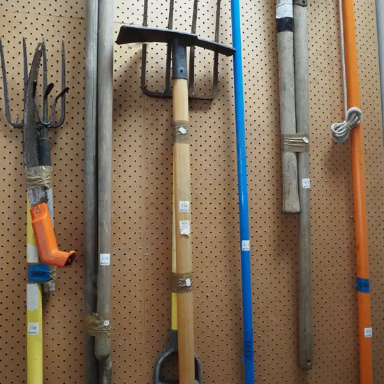 grubber, garden fork