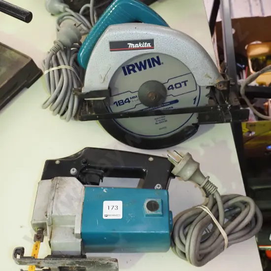 Makita skilsaw and jig saw