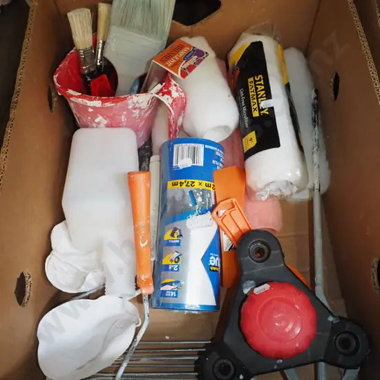 box of painter's tools