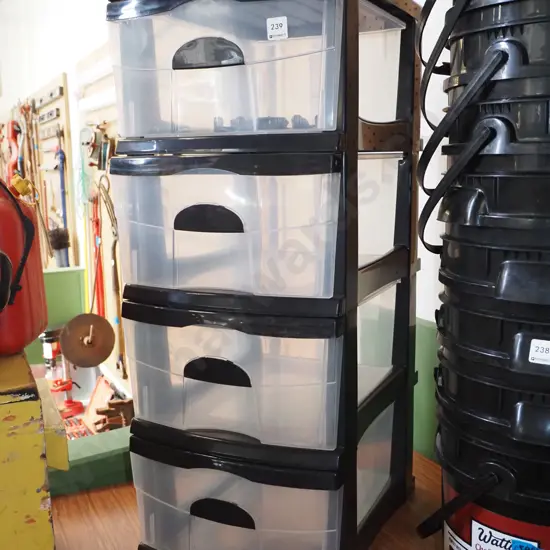 set of 4 plastic drawers