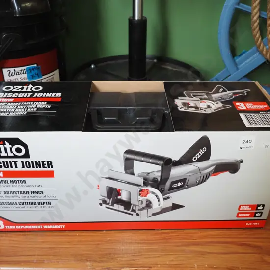 boxed as-new Ozito biscuit joiner