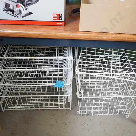 wire basket wardrobe storage