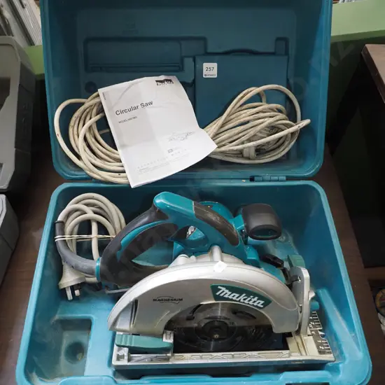 cased Makita circular saw