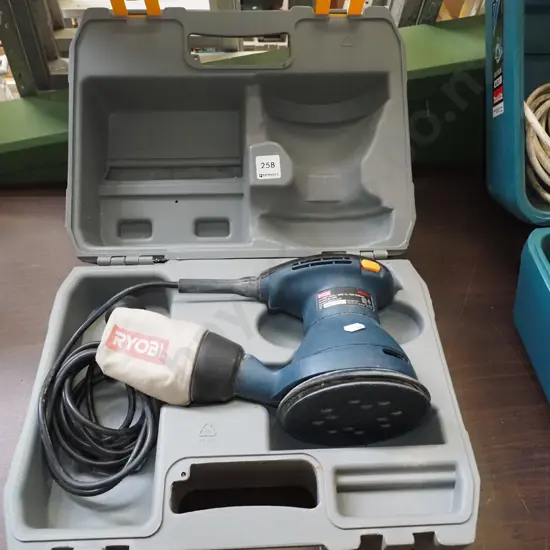 cased Ryobi orbital sander