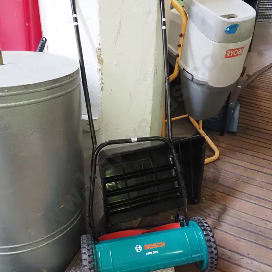 Bosch push mower and catcher