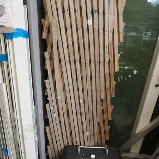 2x sections of wooden trestling