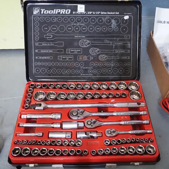 Tool Pro 81 piece socket set