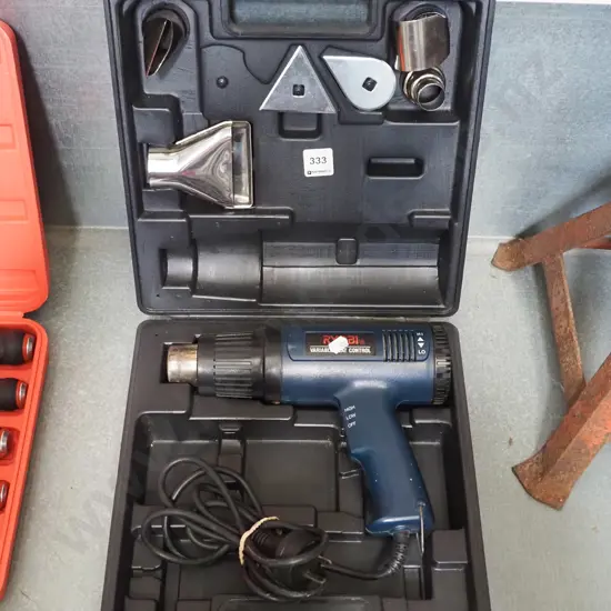 Ryobi heat gun, plastic case