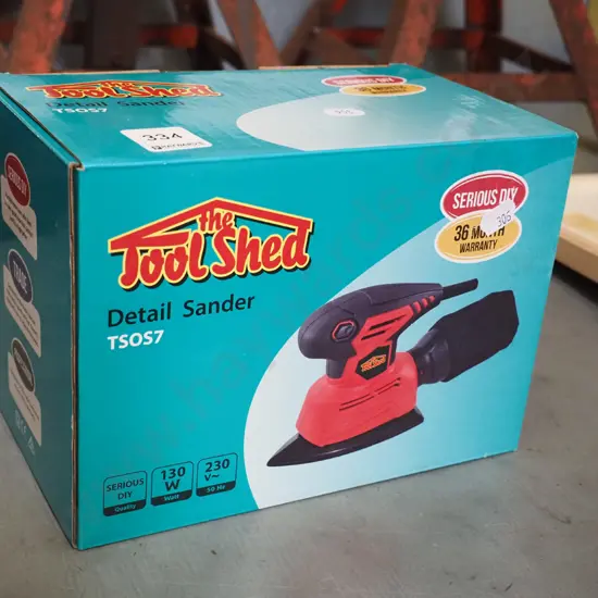 as-new boxed Tool Shed detail sander