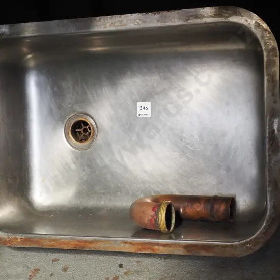 stainless bench, copper U bend