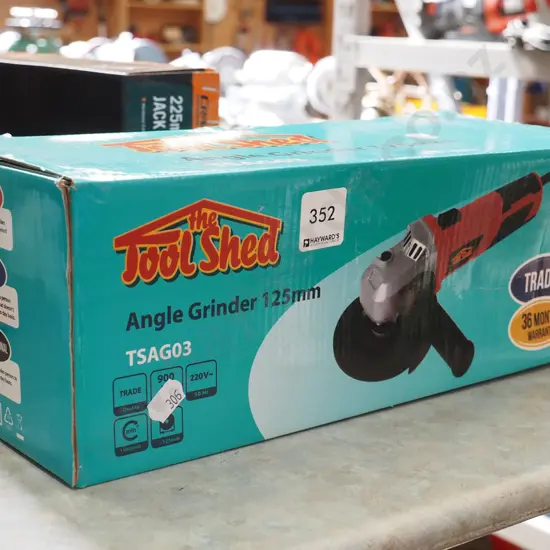 as-new Tool Shed 125mm angle grinder