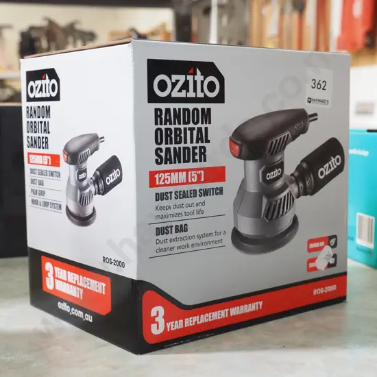 as-new Ozito orbital sander