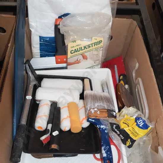 box of painter's tools