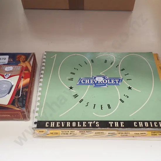 transister radio, Chevrolet Master 85 owner's manual