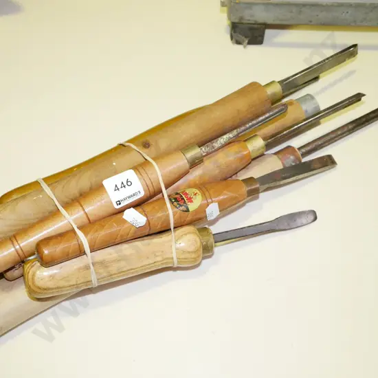 bundle of lathe chisels