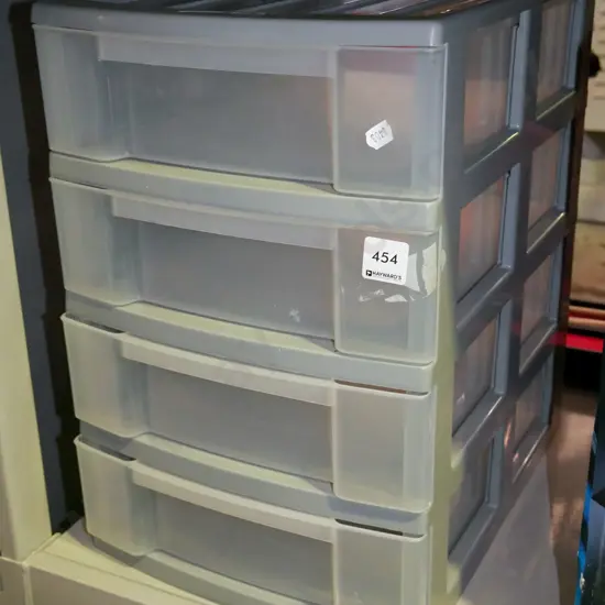 set of 4 plastic drawers