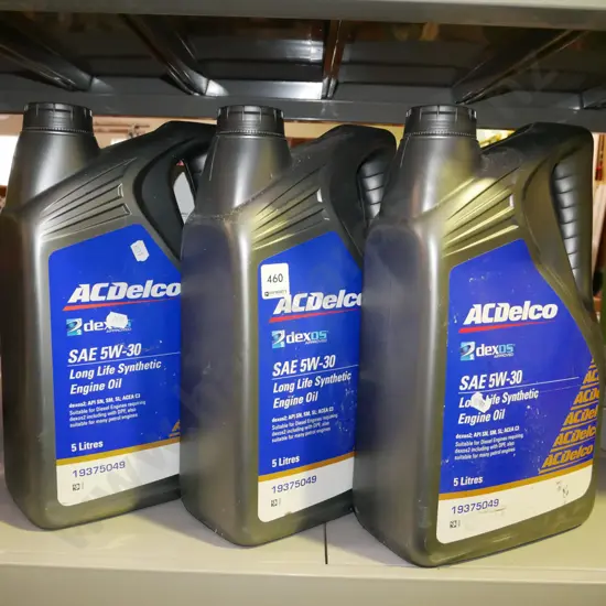 3x 5L containers of long life engine oil