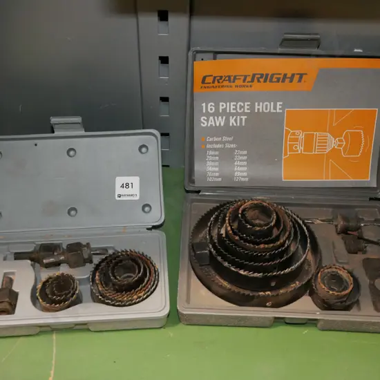 2x hole saw sets