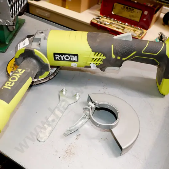 Ryobi battery powered angle grinder - no battery