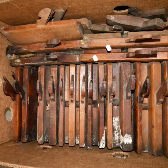 box; vintage moulding planes