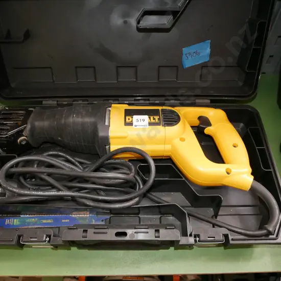 cased De Walt reciprocating saw