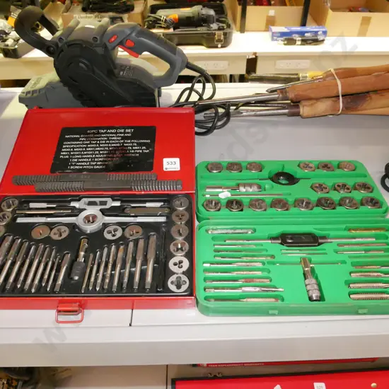 2x cased tap and die sets