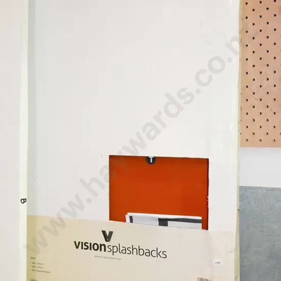 900x750 orange glass splash back