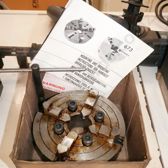 metal lathe work chuck