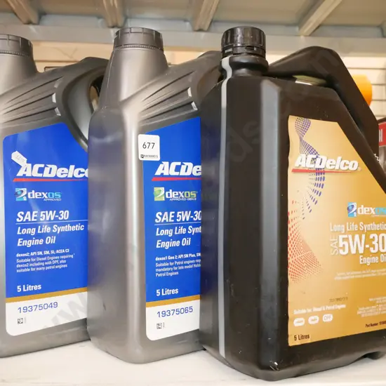 3x bottles of synthentic engine oil