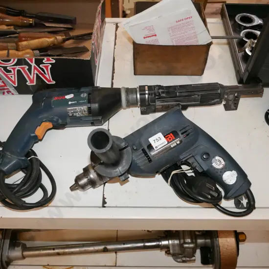 Bosch collated screw gun, Ryobi electric drill