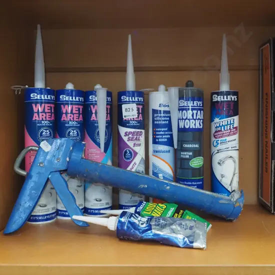 silicon and caulking gun