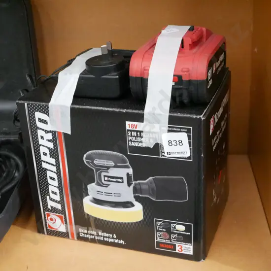 Tool Pro 18v polisher with battery and charger