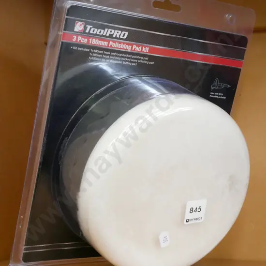 Tool Pro 3 piece 18-mm polishing pad kit