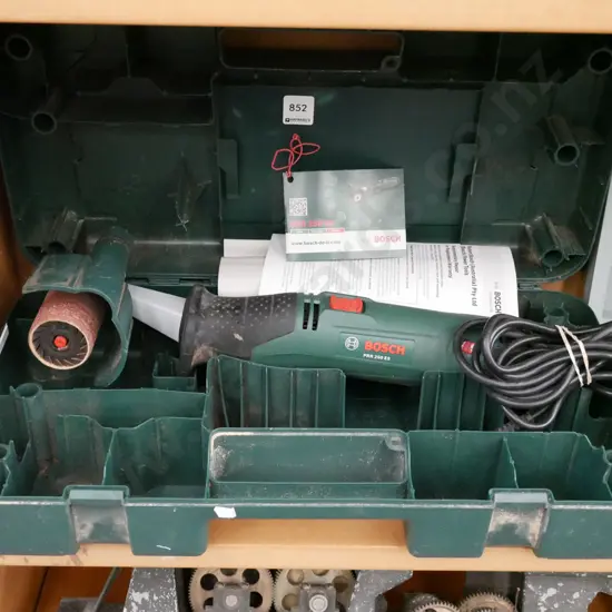 cased Bosch hand held drum sander